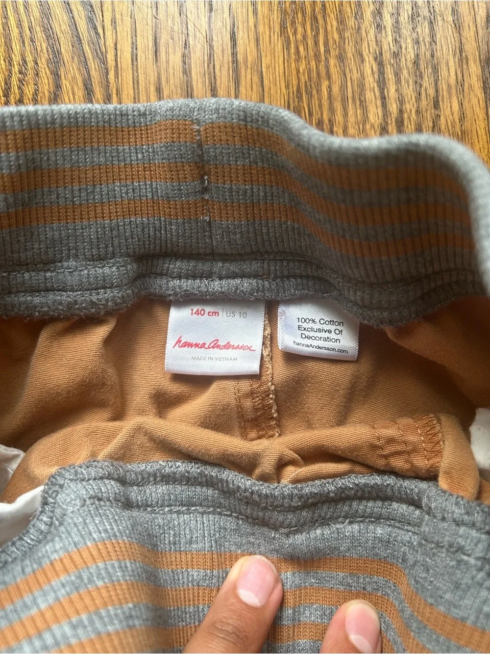 Hanna Andersson Kids Cargo Jeans in Light Brown